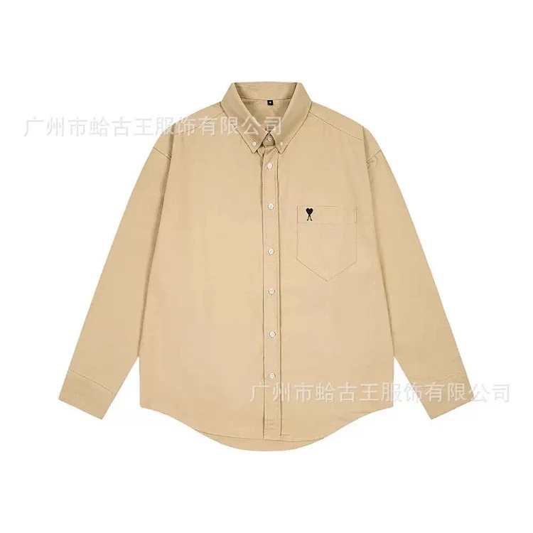 Love embroidered cotton shirt for men and women