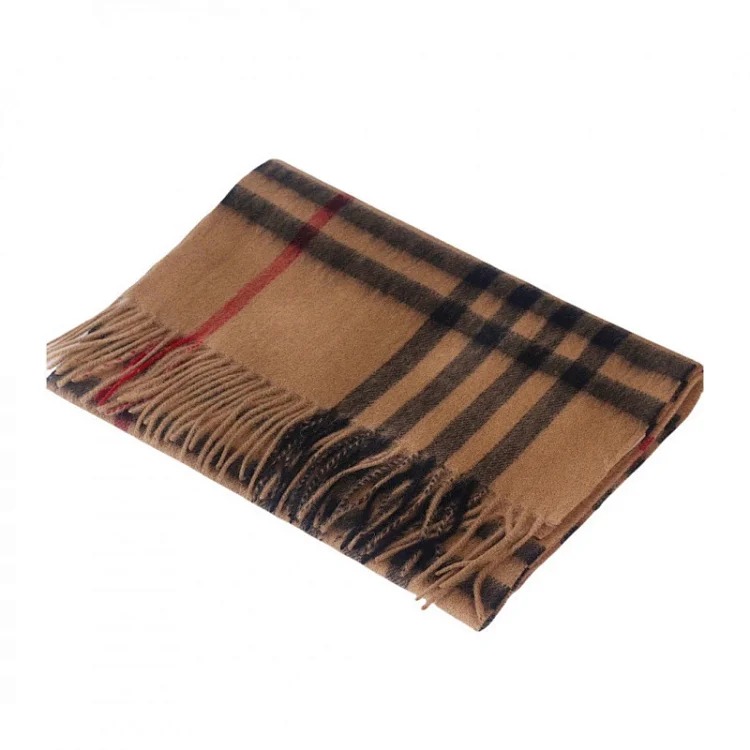 British plaid cashmere big brand camel scarf men's and women's shawl classic plaid