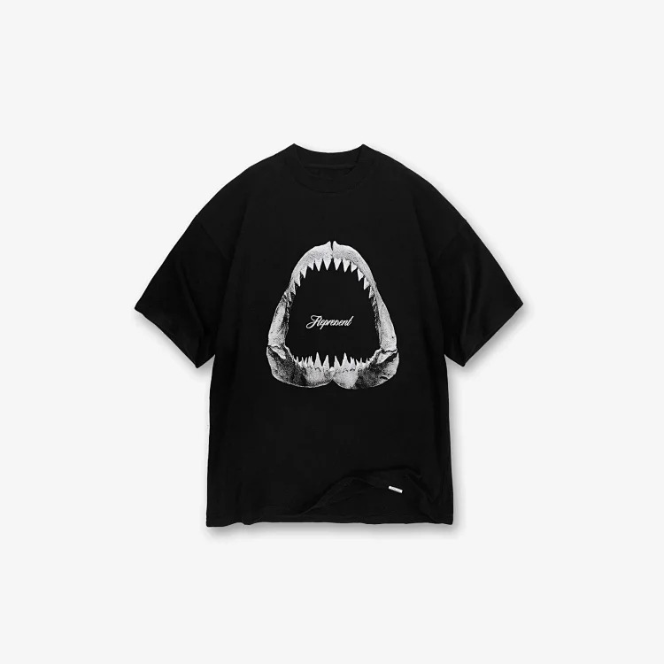 Washed distressed short-sleeved collection Doberman vintage retro heavyweight T-shirt