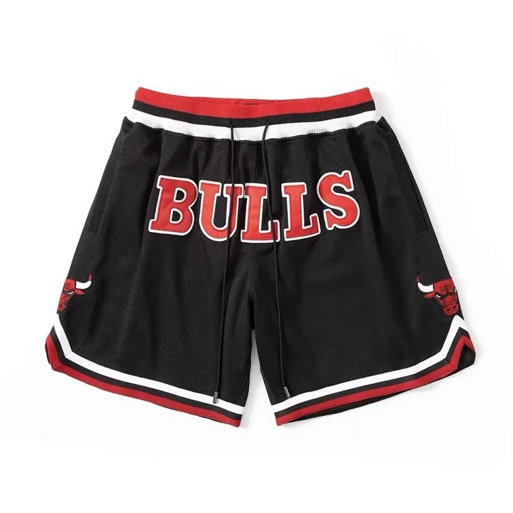 Heavyweight JustDon Lakers Magic Heat James Kobe embroidered mesh hip hop basketball sports shorts