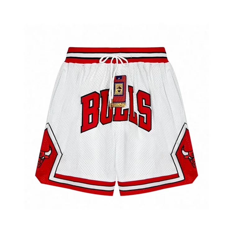 Heavyweight JustDon Lakers Magic Heat James Kobe embroidered mesh hip hop basketball sports shorts