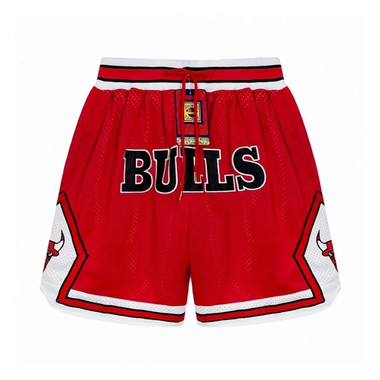 Heavyweight JustDon Lakers Magic Heat James Kobe embroidered mesh hip hop basketball sports shorts