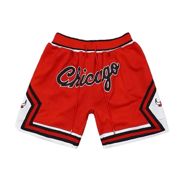Heavyweight JustDon Lakers Magic Heat James Kobe embroidered mesh hip hop basketball sports shorts