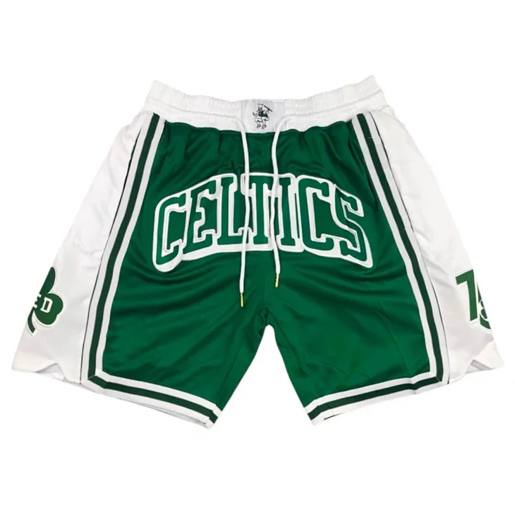 Heavyweight JustDon Lakers Magic Heat James Kobe embroidered mesh hip hop basketball sports shorts