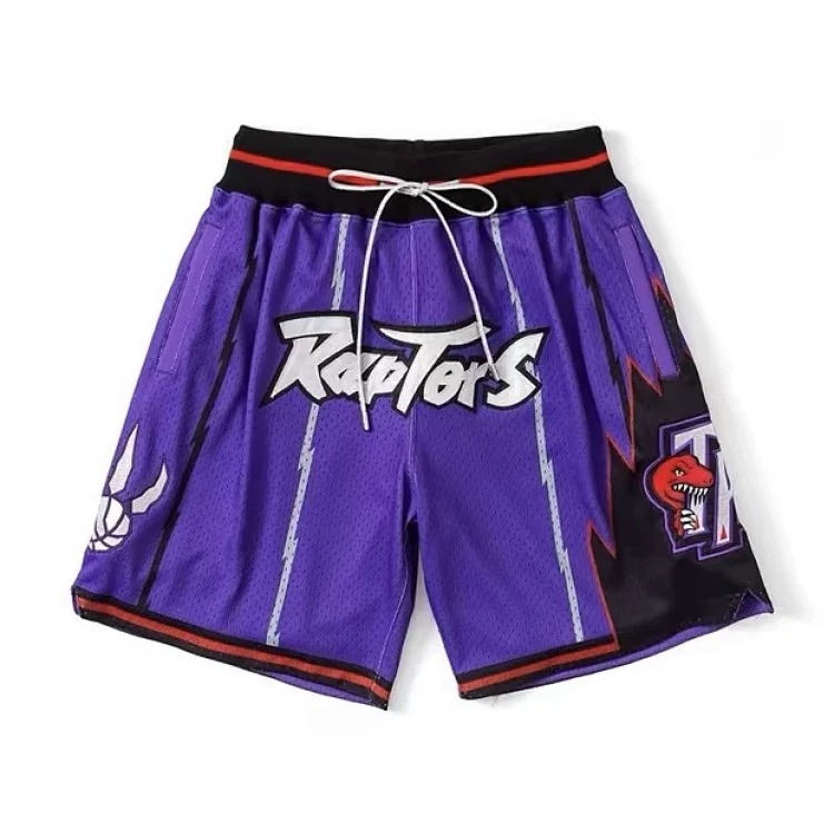 Heavyweight JustDon Lakers Magic Heat James Kobe embroidered mesh hip hop basketball sports shorts