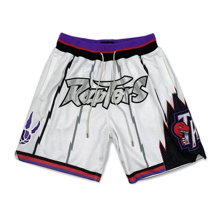 Heavyweight JustDon Lakers Magic Heat James Kobe embroidered mesh hip hop basketball sports shorts
