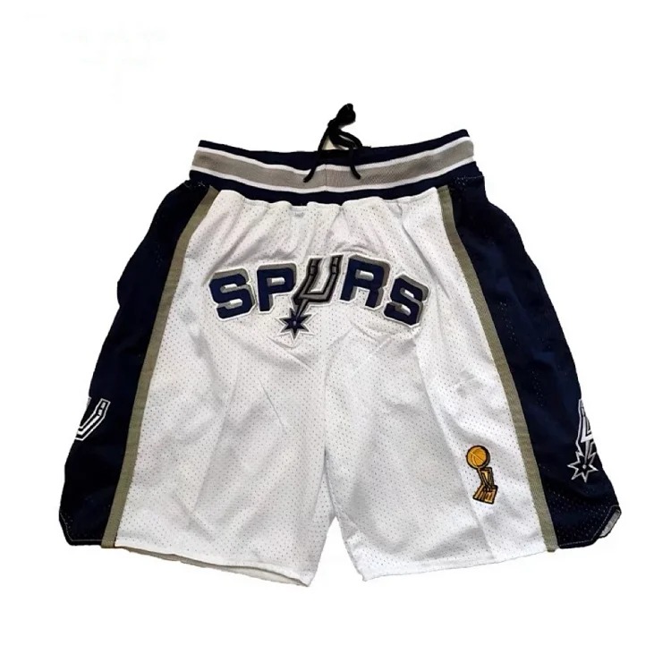 Heavyweight JustDon Lakers Magic Heat James Kobe embroidered mesh hip hop basketball sports shorts
