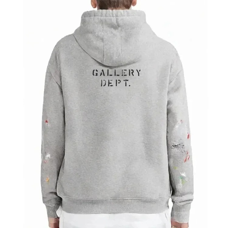 Letter print splash ink graffiti American high street fashion brand