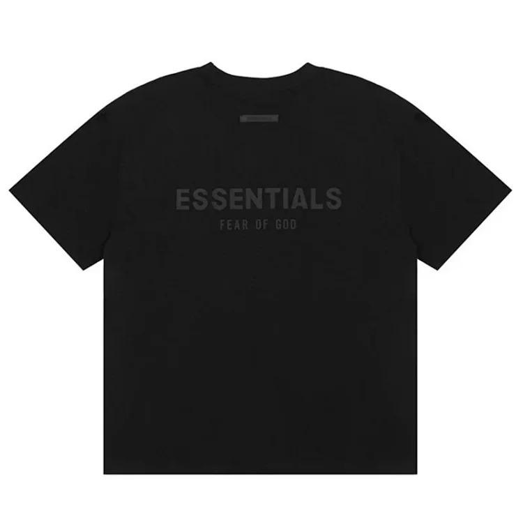 FEAR OF GOD FOG ESSENTIALS multi-line chest silicone letters loose high street short-sleeved T-shirt trendy image 11