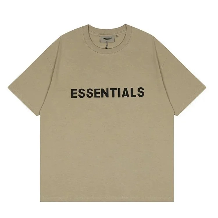 FEAR OF GOD FOG ESSENTIALS multi-line chest silicone letters loose high street short-sleeved T-shirt trendy image 12