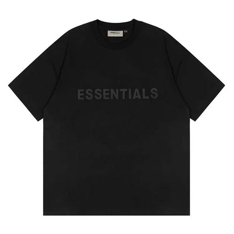 FEAR OF GOD FOG ESSENTIALS multi-line chest silicone letters loose high street short-sleeved T-shirt trendy image 2