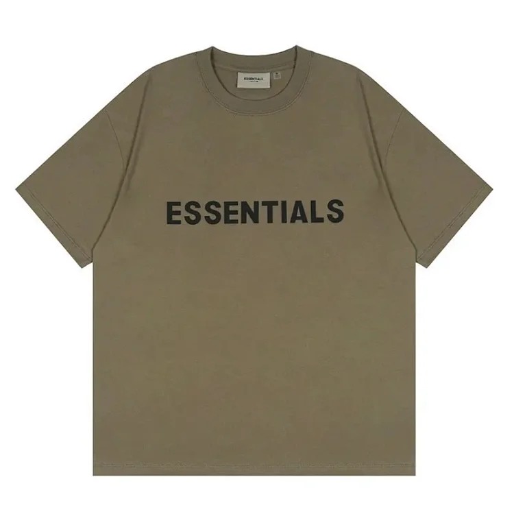 FEAR OF GOD FOG ESSENTIALS multi-line chest silicone letters loose high street short-sleeved T-shirt trendy image 6