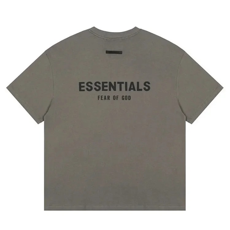 FEAR OF GOD FOG ESSENTIALS multi-line chest silicone letters loose high street short-sleeved T-shirt trendy image 7