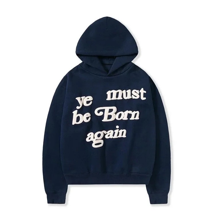 Foam printed sweatshirts for men and women, trendy brand hoodies for couples