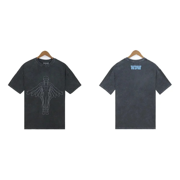 Washed printed loose mens short-sleeved t-shirt American top(pic18) Washed printed loose men's short-sleeved t-shirt American top