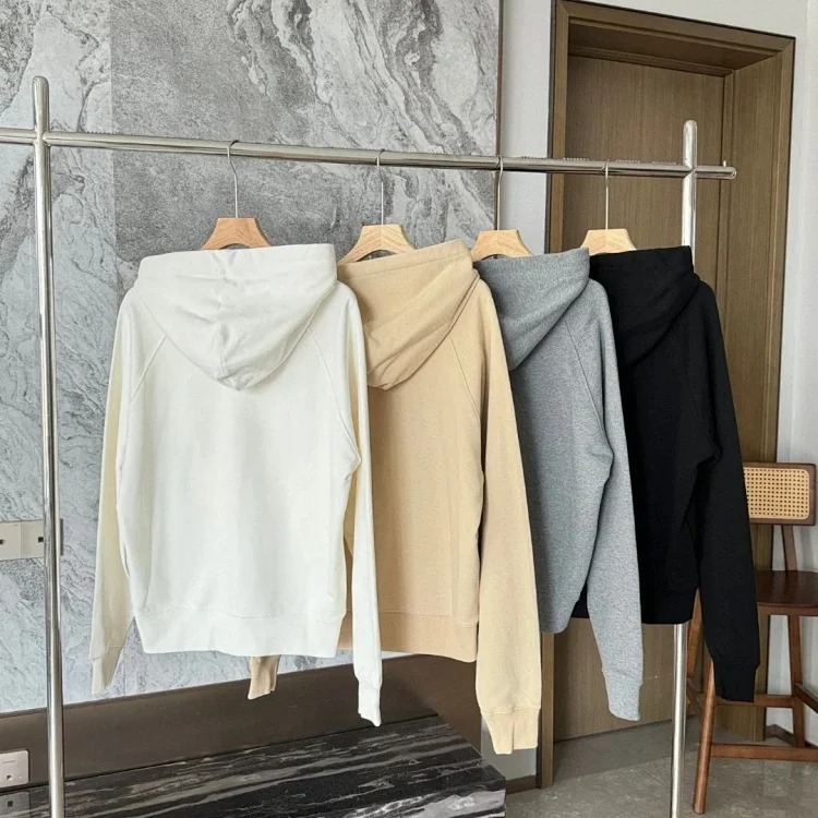 Classic love hooded zipper sweatshirt