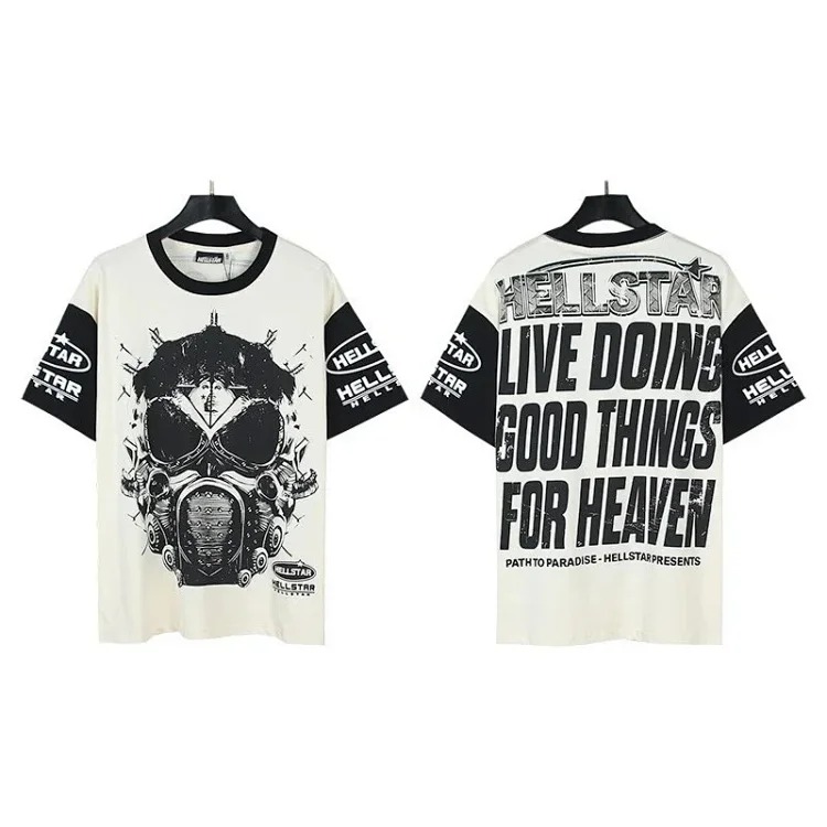 2024 summer new American trendy brand men's and women's couple wear large size loose washed short-sleeved T-shirt teenagers tee