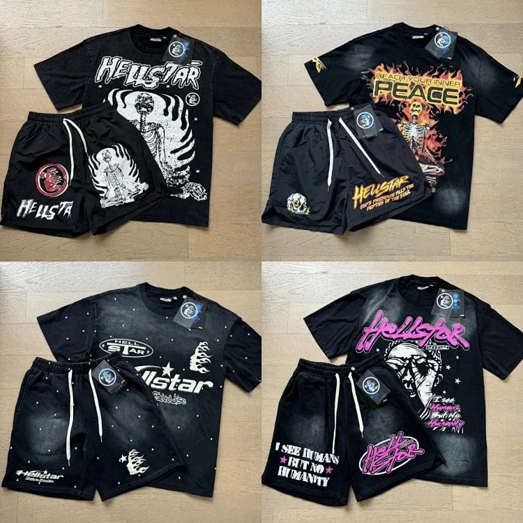 2024 summer new American trendy brand men's and women's couple wear large size loose washed short-sleeved T-shirt teenagers tee