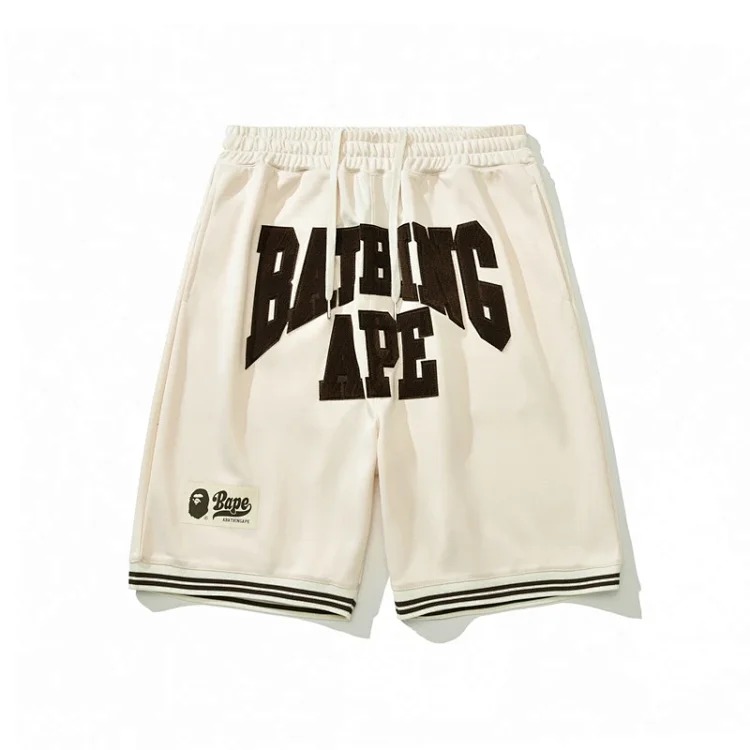 Cross-border foreign trade foreign orders new sports and leisure bape pullover printed short-sleeved T-shirt shorts couple wholesale trendy TEE image 5
