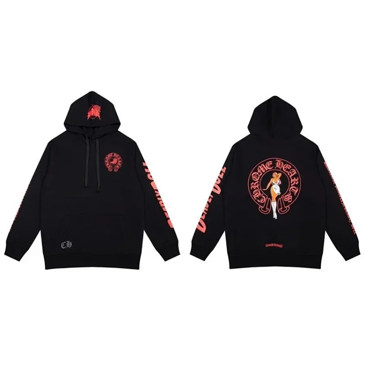 CH cross hooded sweatshirt is versatile and fashionable