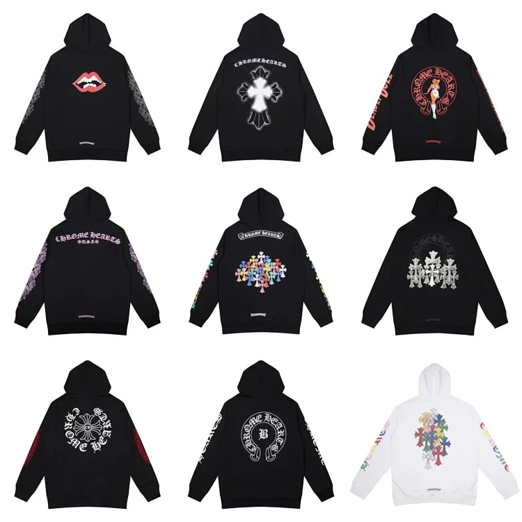 CH cross hooded sweatshirt is versatile and fashionable