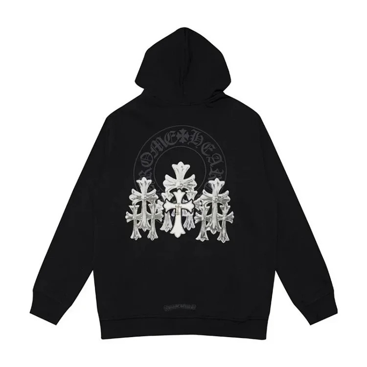 CH cross hooded sweatshirt is versatile and fashionable
