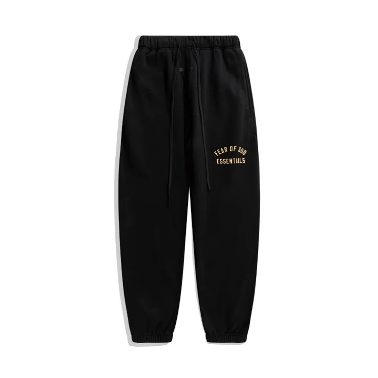Multi-thread curved flocked letter trousers(pic2) Multi-thread curved flocked letter trousers
