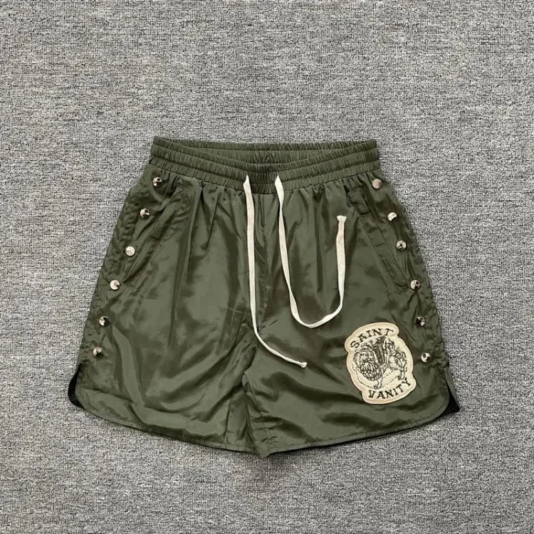 Saint lettering towel embroidered hooded short-sleeved shirt casual shorts suit