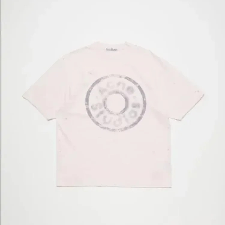 AC washed distressed printed 1996 short-sleeved sweatshirt hoodie