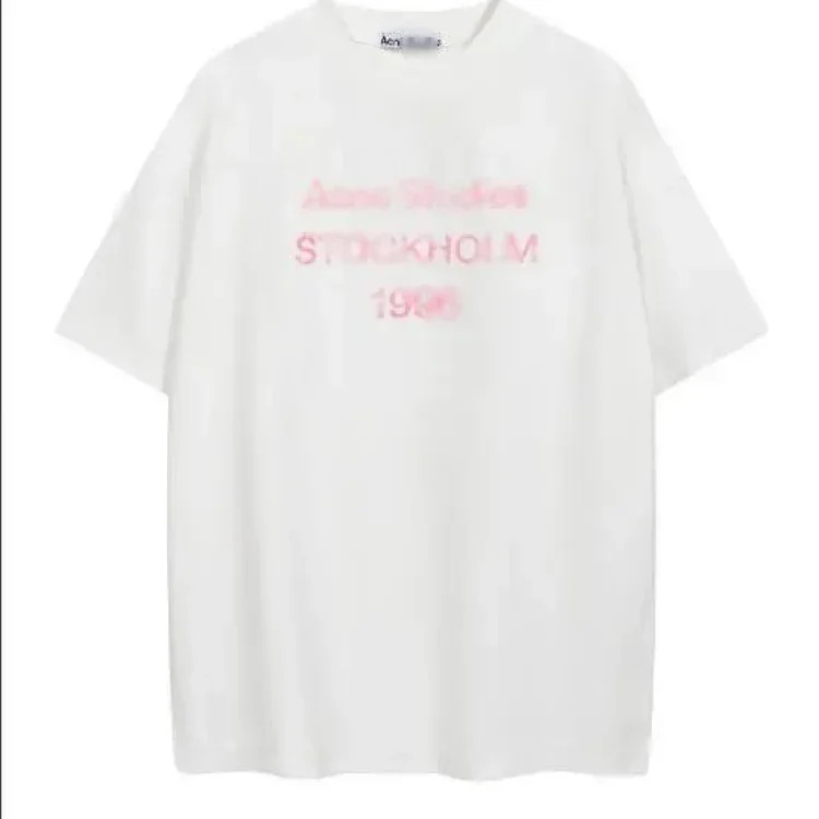 AC washed distressed printed 1996 short-sleeved sweatshirt hoodie