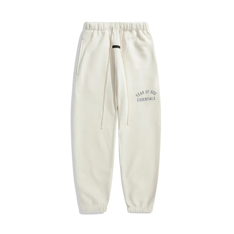 Multi-thread curved flocked letter trousers, same style for men and women