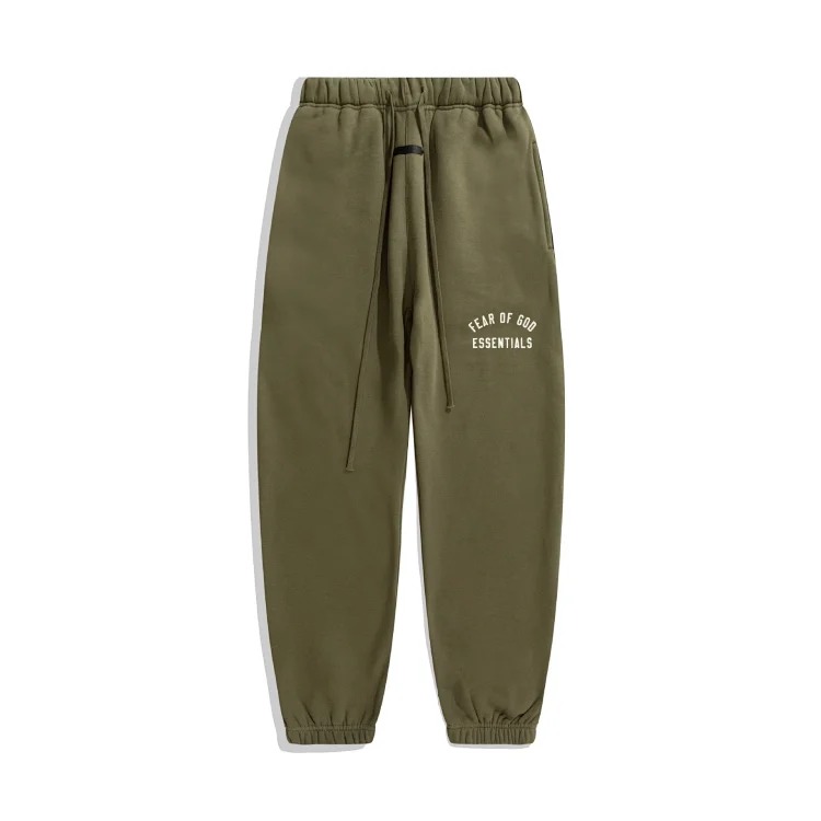 Multi-thread curved flocked letter trousers, same style for men and women