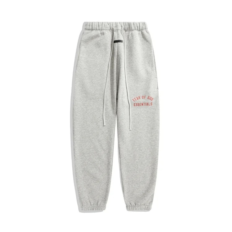 Multi-thread curved flocked letter trousers, same style for men and women