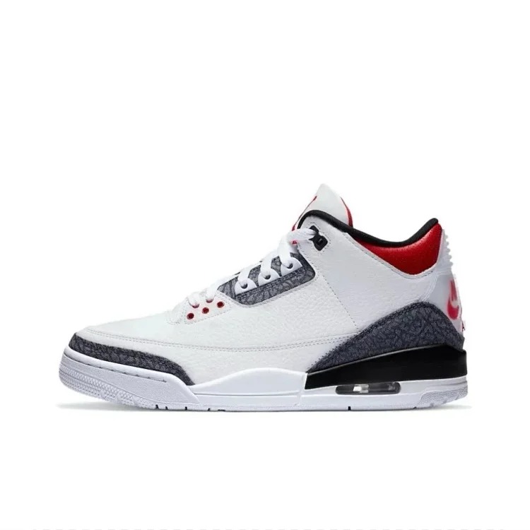 AJ3 mid-range Hiroshi Fujiwara black and white Cardinal white wine red white cement small lightning white blue Wizards Lakers white orange white red small fear cool gray gray blue white brow