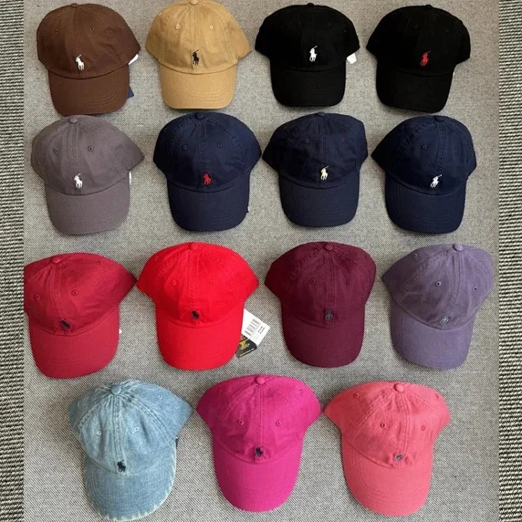 Foreign trade Ralph Lauren Ralph hat baseball cap men's and women's peaked cap polo sports pony logo embroidery couple baseball cap