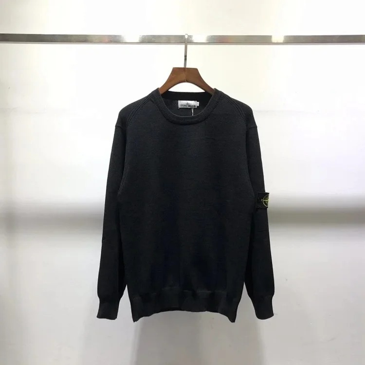 Cross-border Stone Island Autumn and Winter Sweater Basic Classic Armband Couple Round Neck Pullover Long Sleeve(pic2) Cross-border Stone Island Autumn and Winter Sweater Basic Classic Armband Couple Round Neck Pullover Long Sleeve