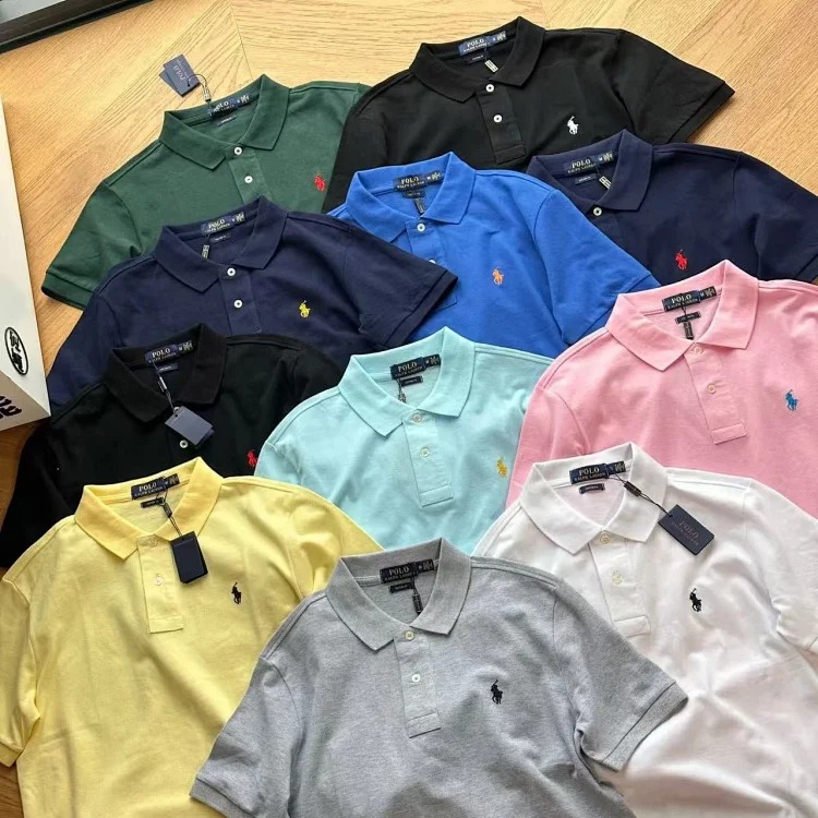 RL pony embroidered short-sleeved POLO shirt for men and women