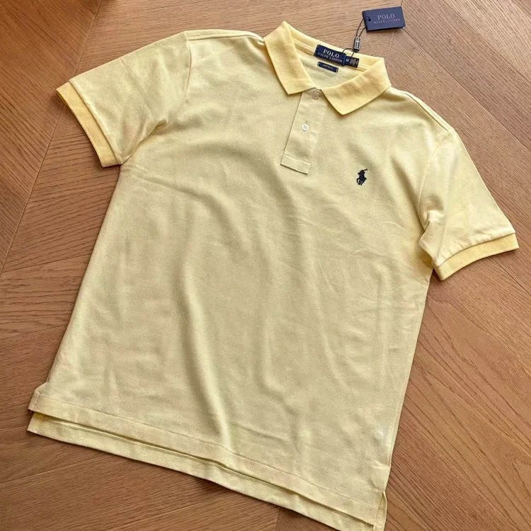 RL pony embroidered short-sleeved POLO shirt for men and women