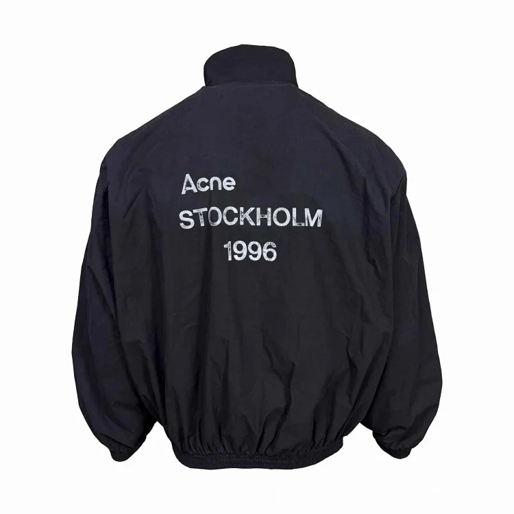 Washed Distressed Coach Jacket Unisex Jacket