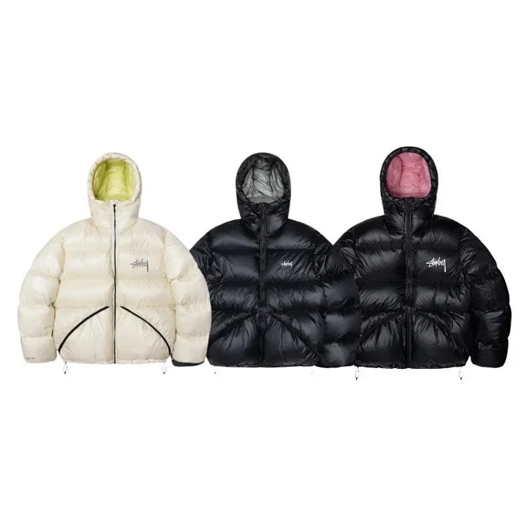 Moclose American street style autumn and winter outdoor loose warm solid color men's and women's down puffer jackets couple jackets