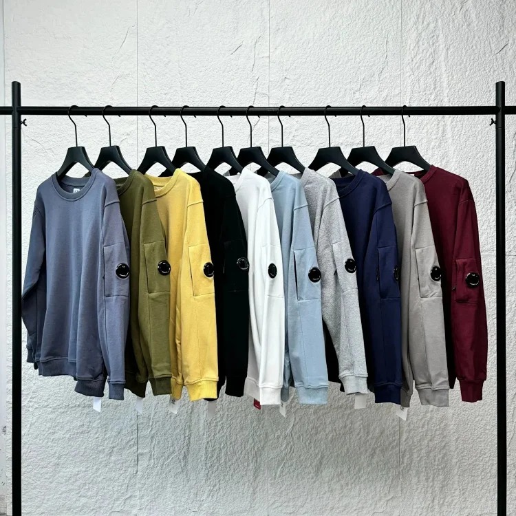 Casual loose round neck lens pullover sweatshirt