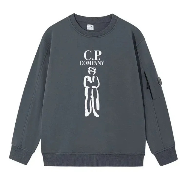 Casual loose round neck lens pullover sweatshirt
