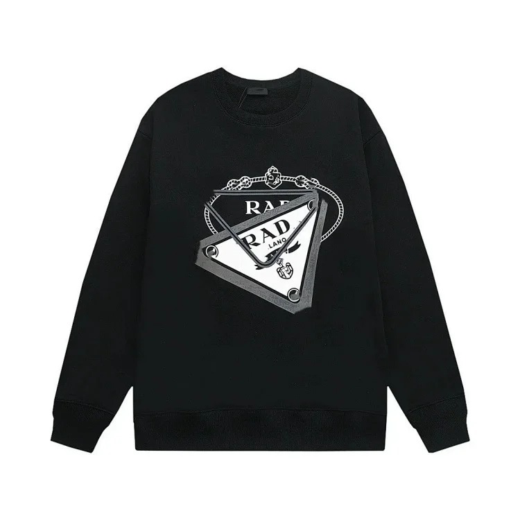 Correct version.Pulajia 24 series triangle label autumn and Pujia high men's and women's long-sleeved T-shirts and sweatshirts