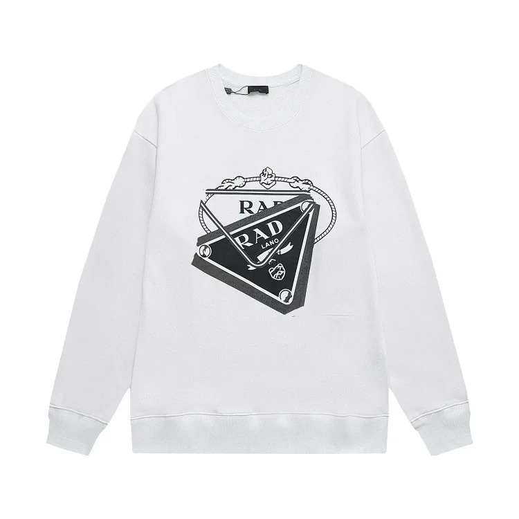 Correct version.Pulajia 24 series triangle label autumn and Pujia high men's and women's long-sleeved T-shirts and sweatshirts