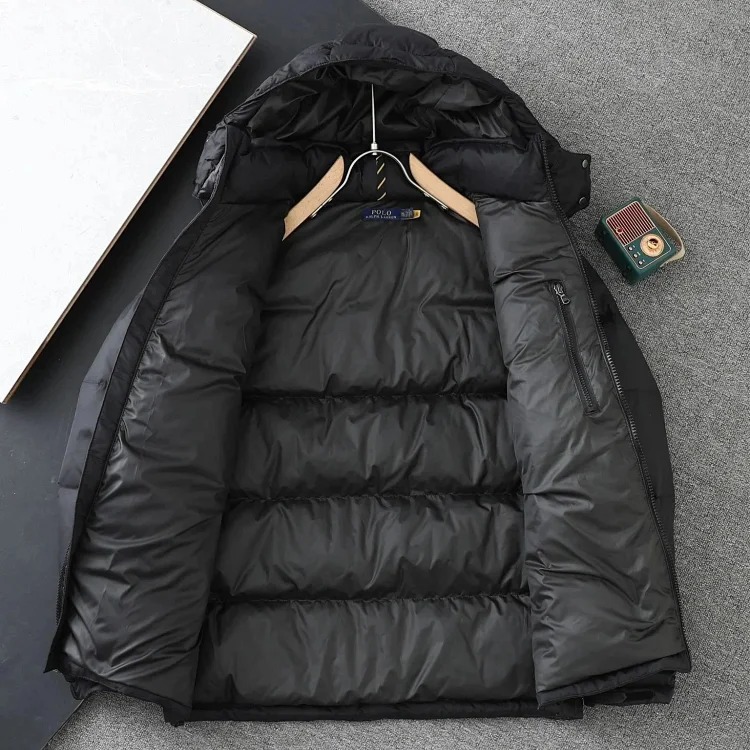Style raff down jacket with removable hood down ph68