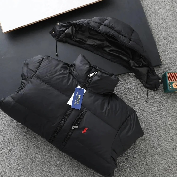 Style raff down jacket with removable hood down ph68