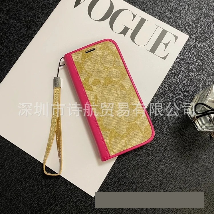 New trendy brand suitable for Apple 16 promax mobile phone case 14 leather case iPhone 17 protective case 11 leather big brand