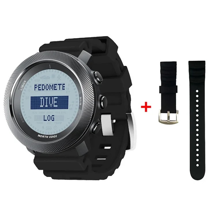 Men's outdoor sports waterproof smart watch altitude pressure compass temperature multi-function diving computer watch