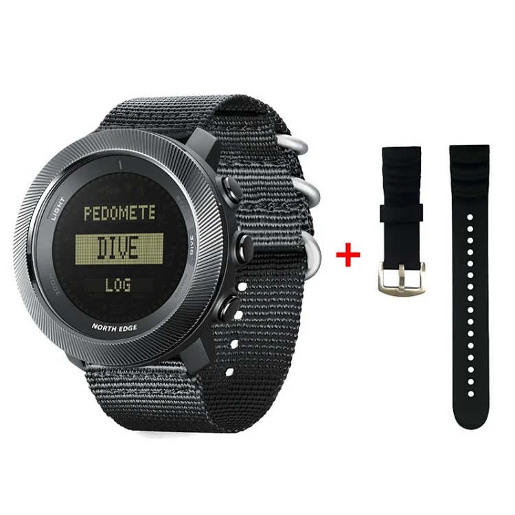 Men's outdoor sports waterproof smart watch altitude pressure compass temperature multi-function diving computer watch