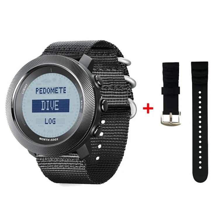 Men's outdoor sports waterproof smart watch altitude pressure compass temperature multi-function diving computer watch